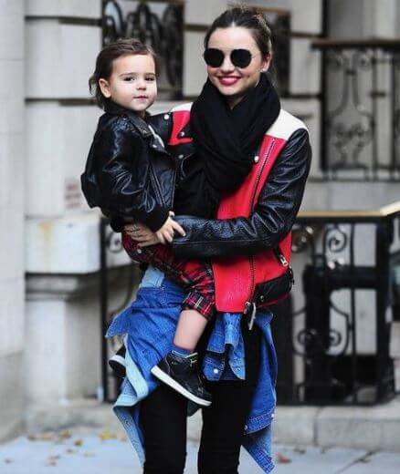 Hart Spiegel mother Miranda Kerr and half brother Flynn Christopher.